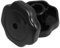 PartyKindom 2 Pezzi Accessori per Maniglie Knob Cottura da Presser Sostituzione Manopole della Pentola a Pressione Fornello Maniglia Copertina Nero Plastica