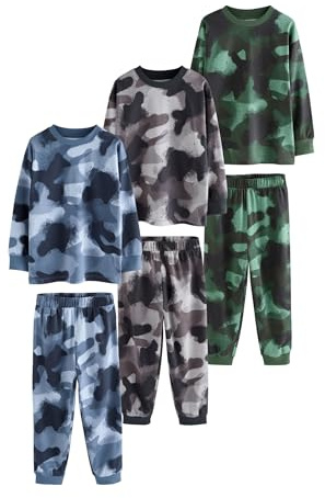 NEXT Jungen 3er-Pack Schlafanzüge mit Langen Ärmeln 98-176