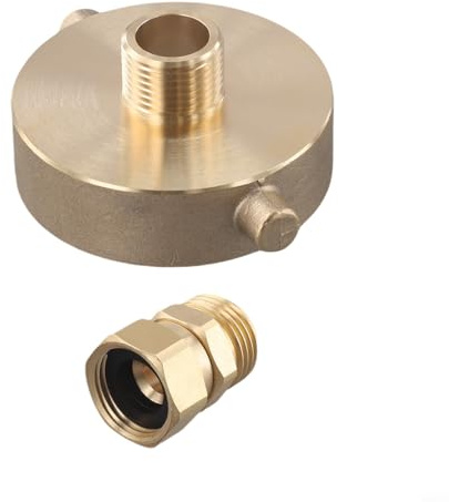 Adaptateur de tuyau de bouche d'incendie pour une connexion efficace des tuyaux et accessoires (adaptateur droit)