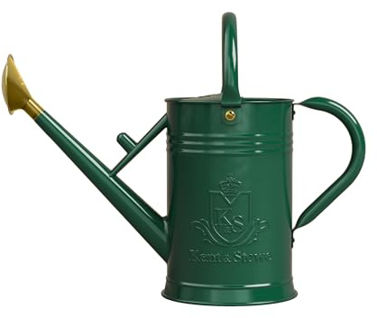 Kent & Stowe vattenkanna mörkgrön, 4,5 l, avtagbar dusch, traditionell design, av galvaniserat stål