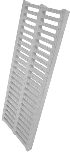 MAGICLULU Canaleta de Desagüe Rejilla de Polímero Plástico, Cubierta Modular Antideslizante y Resistente para Garaje y Construcción Temporal