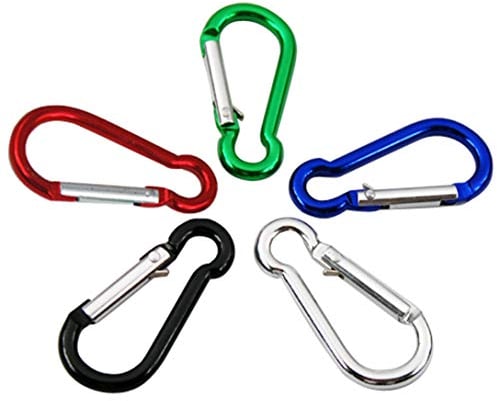 TRIXES Karabiner Schnapphaken für Camping, als Schlüsselring, für Sport
