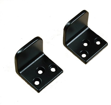 Gate Stops (Sold as Pair) Heavy Duty, Solid Forged Iron, Black