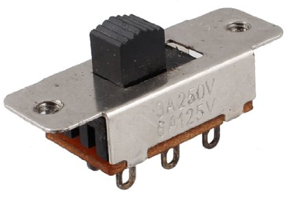 sourcingmap Marche Arrêt 2 Positions SPDT PCB Panneau Interrupteur Coulissant 6A/125V 3A/250V AC