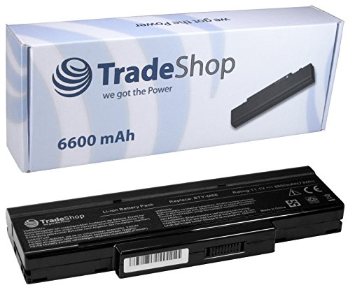 Hochleistungs Laptop Notebook AKKU 10,8V/11,1V 6600mAh für Asus Z94 Z9400 Z9400RP Z94L Z94RP Z96 Z96J Z96JF Z96JH Z96JP Z96JS MSI M660 M662 M670 M675 M677 BTY-M66 Nexoc Osiris E619 Tarox Modula Balance Quanta SW7 TW3M TW7M Wortmann Terra Mobile 1510 belinea b.book 4 4.1 5 5.1 6 6.1