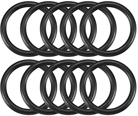 sourcing map 10Stk.Nitrilkautschuk O-Ringe 27 mm AD 21 mm ID 3 mm Breite metrische Dichtung