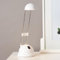 Lightbox LED Schreibtischlampe mit warmweißem Licht - schwenkbare Tischleuchte mit Wipp-Schalter - Kunststoff/Metall Weiß - 44 cm Höhe
