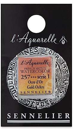 Sennelier l'Aquarelle Watercolour Half Pan S1 - Gold Ochre (257)