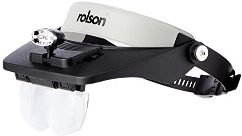 Rolson Tools 60390 LED Head Loupe Magnifyer Visor