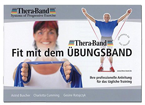 Thera-Band® original Übungsband + Übungsbuch gratis (blau (extra stark))
