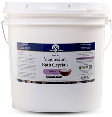 Health & Wisdom Magnesium Bath Crystals - 14 lbs - Up to 113 Uses