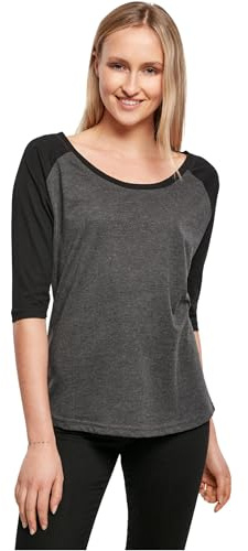 Build Your Brand Damen By022-ladies 3/4 Contrast Raglan Tee T-Shirt (1er Pack)
