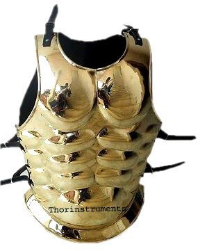 Thor instrumentos. Co latón romano Medieval romano griego muscular ARMOR disfraz de latón