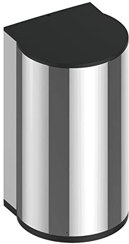 KEUCO Desinfektionsmittelspender automatisch mit Sensor, verchromt/Schwarzgrau, nachfüllbar ca. 700ml Wandmodell Batteriebetrieb inkl. Desinfektionsmittel septLIQUID Plus 4110704603 von Hagleitner