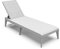 Toomax Lettino Numana prendi sole con effetto rattan, schienale regolabile, anti-UV, colore bianco