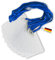 Schlüsselbänder aus Baumwolle mit Ausweishülle DIN A6 - twist4® (blau, 50 Stück)