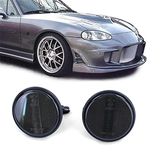 Tenzo-R LED Seitenblinker Schwarz Smoke Paar passend für Mazda MX5 NA NB NBFL 90-05