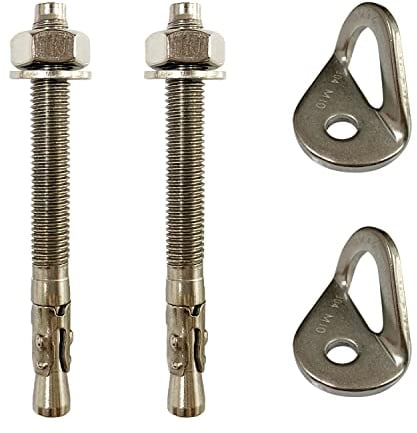 ISOP Ankerhaken 25KN - Expansionsbolzen und Hander - Zware klim- en Montagehardware - Schroefbout - Professionelle Ringschraube zum Kletterleiter