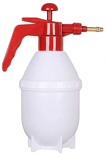 TOMYEUS Large Spray Bottle, Pneumatic Spray Bottle, With Mist And Water Flow Mode, Suitable For Essential Oils, Water, Kitchen, Bathroom And Detergent,Red