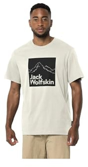 Jack Wolfskin Brand T-Shirt Egret XL