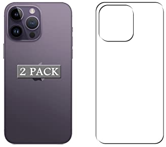 Vaxson 2 Stück Rückseite Schutzfolie, kompatibel mit iPhone 14 Pro Max, Backcover Skin TPU Folie Haut [nicht gehärtetem Glas Displayschutzfolie ]