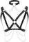 Zookey Gothic Körperkette Schwarz Leder Taillenkette Punk Nachtclub Rave Brust Kette Gürtel BH Schmuck für Frauen und Mädchen, Schwarz , 38