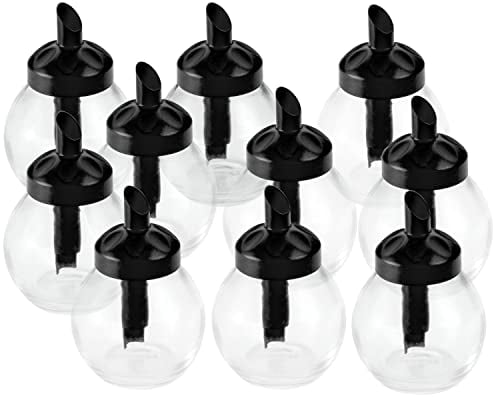 10er SET METALTEX Sweet Zuckerdosierer rund, 160 ml, mit schwarzem Deckel/Zuckerstreuer