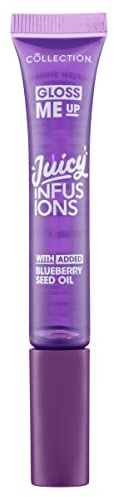 Collection Cosmetics Gloss Me Up Juicy Infusion Berry Lip Gloss, With Added Blueberry Seed Oil, Hydrating, For Dry Lips, Grape Scented, 9ml