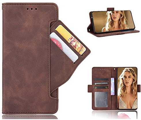 SHIEID Handyhülle für ZTE Nubia Red Magic 9 Pro+ Hülle, Schutzhülle Handy Lederhülle PU Leder Hülle Brieftasche Handytasche Cover Kompatibel für ZTE Nubia Red Magic 9 Pro+ Ledertasche, Brown