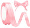 Ruban Rose 2pcs 10mm X 23m Satin Fin Pour Cheveux Femme, Poudré, Cadeau, Ballons, Gâteaux, Décoration De Fête De Mariage, Fleurs, Cancer Du Sein