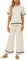 Zweiteiler Damen Elegant Hausanzug Damen Kurzarm Gerippt Lounge Sets Rundhals Strickpullover Oberteil Weites Bein Hosen Einfarbig Casual Freizeit Travel Outfit