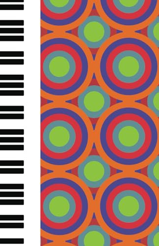 Sheet Music Manuscript and Lined Theory Notebook Fun Piano 60s Retro: 5.5 x 8.5 10 Stave / Staff Manuscript and Lined Paper | 60 Page Sheet Music Book with Lined Pages | 60s Retro Composition Pad