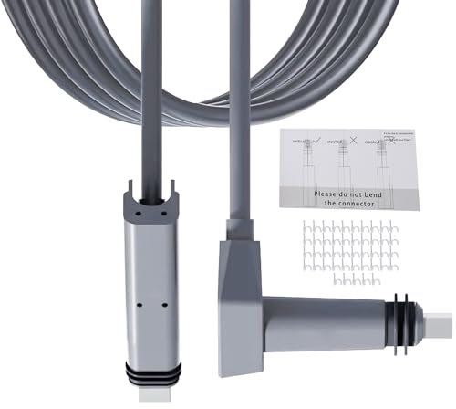 Bewinner Kabel Rectangular Satellite V2 Ersatzkabel, Kabelverlängerung, Wasserdichtes Satelliten Ersatzkabel mit Drahtnagel für Rectangular (6 Fuß langes Kabel)