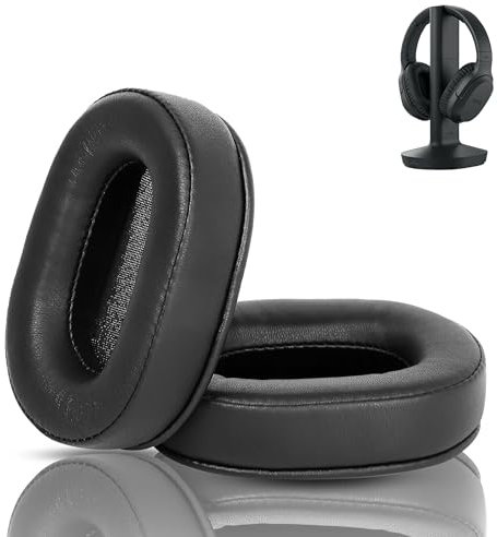 RF895RK Ersatz-Ohrpolster Kompatibel mit Sony MDR-RF895RK MDR RF895RK Kopfhörer Ohrpolster Kissen (Weicheres Leder/Hochdichter Schaum)