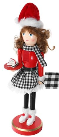 HOLIDYOYO Weihnachts-nussknacker Aus Holz Im Traditionellen Stil Schreibtisch- Für Die Weihnachtsfeier