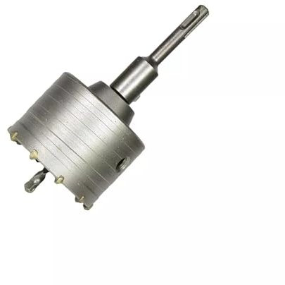 Kovalmax® Fresa tazza carotatrice muro 80 mm asta prolunga 9 cm x trapano attacco sds plus