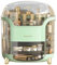 Neo Large Capacity Cosmetic Make Up Skincare Storage Organiser Box With 2 Layers Drawers Lipstick Compartment And Transparent Lid (Mint Green)