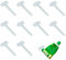 GUTERTOP 10 Stück Tubenquetscher, Edelstahl Tubenausdrücker Zahnpasta Tubenpresse, Zahnpasta Tubenpresse für Reinigungsmilch Schuhcreme Haarfärbemittel Pigmente