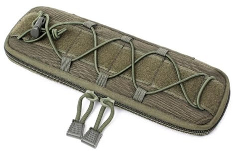 VOANZO Outdoor Multi Function Tool Bag Outdoor Sports Equipment Protective Cover Flashlight Leather Bag 1 Pcs Green