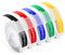 Prägegerät Etiketten kompatibel mit Dymo Omega Prägeband 9mm kompatibel mit Selbstklebendes 3D Omega Etikettenband Schwarz Rot Blau Grün Gelb mit weißem Text für Dymo Omega Junior Prägegerät, 5 Rollen