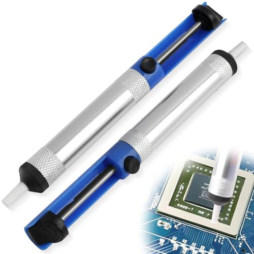 2 Piezas Desoldador Chupón Estaño, Bomba de Succión Estaño, Desoldador Manual para Aspirar Estaño, Ideal para uso en Laboratorios, Tiendas de Servicio, Escuelas, Hogar e Industria