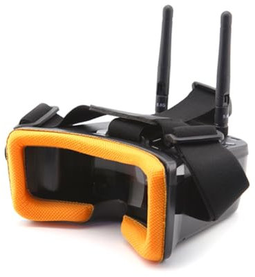 Eighosee Mini 5.8G 40CH3 Dual-Antennen FPV-Brille Videobrille Headset mit 3-LCD-Bildschirmmonitor Kamera
