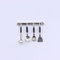 Set di utensili da cucina in miniatura: scala 1/12 bronzo e argento pentole per casa delle bambole cucina (argento)