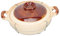 Mikikit cazuela casera olla de barro con tapa cacerola para horno ollas de barro para cocinar fideos pequeño slow cooker slowcooker cazuela de cocina olla de estofado de comida Arcilla