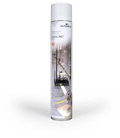 Durable Bodenmarkierungsspray DURALINE 750 ml, Markierspray für ca. 100 m, weiß, 114002