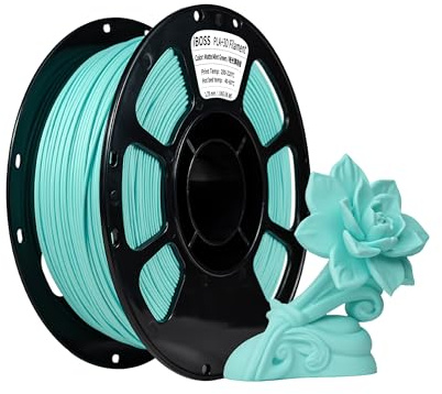 iBOSS Matte PLA Filament Mint Green 1 kg,1,75 mm 3D Drucker Filament,Maßgenauigkeit +/- 0.02mm,kompatibel mit den meisten 3D-Druckern.Matte Minzgrün