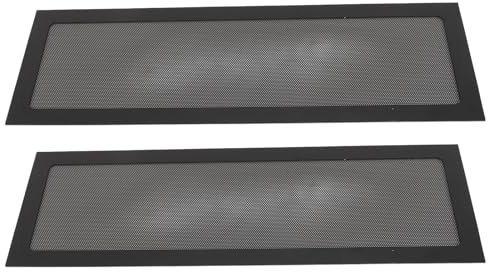 lyrlody Magnetic Frame PC Fan Dust Mesh, 120x360mm Premium PVC Dust Filter for Computer Cooler Fan with Ultra Fine Holes Magnetic Adsorption Easy Install (Black)