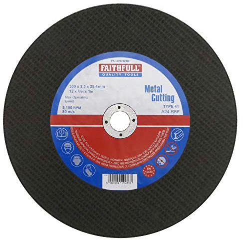 Faithfull - Trennscheibe für Metall 300 x 3,5 x 25mm - FAI3003525M
