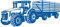 Samunshi® Wandtattoo Traktor mit Anhänger Trecker Kinderzimmer Kinder Wandaufkleber 140 x 59cm enzian