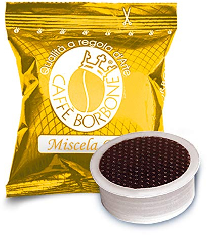 Caffè Borbone Mezcla de Café Oro - 50 Cápsulas - Compatibles con Máquinas de Café Lavazza Espresso Point
